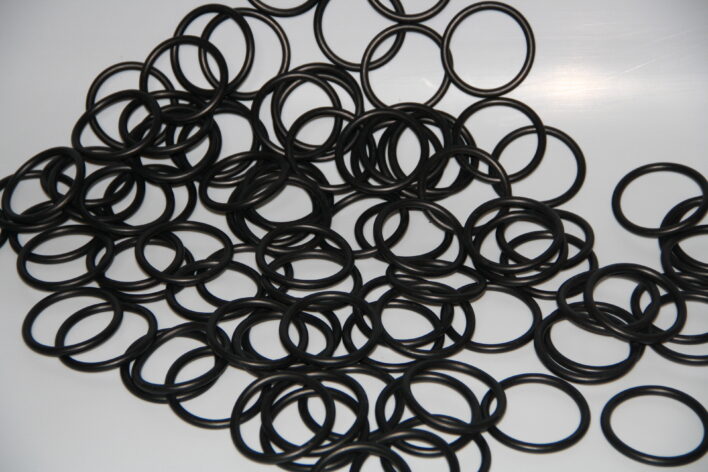 schwarze O-Ringe