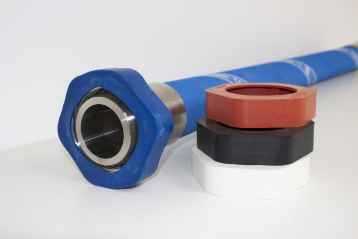 Schlauchleitung mit Schutzprallring